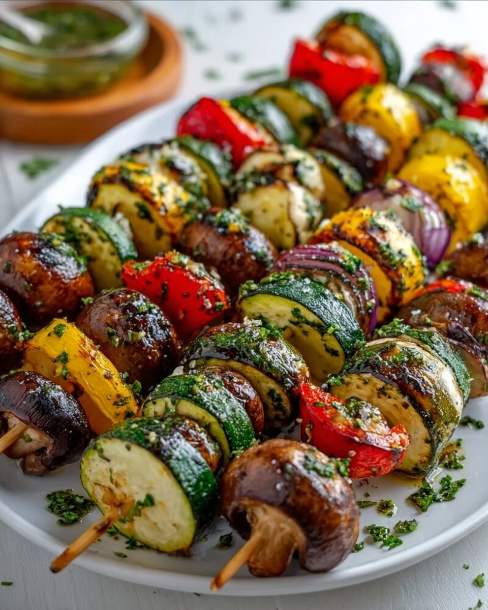 Gegrillte Gemüsespieße